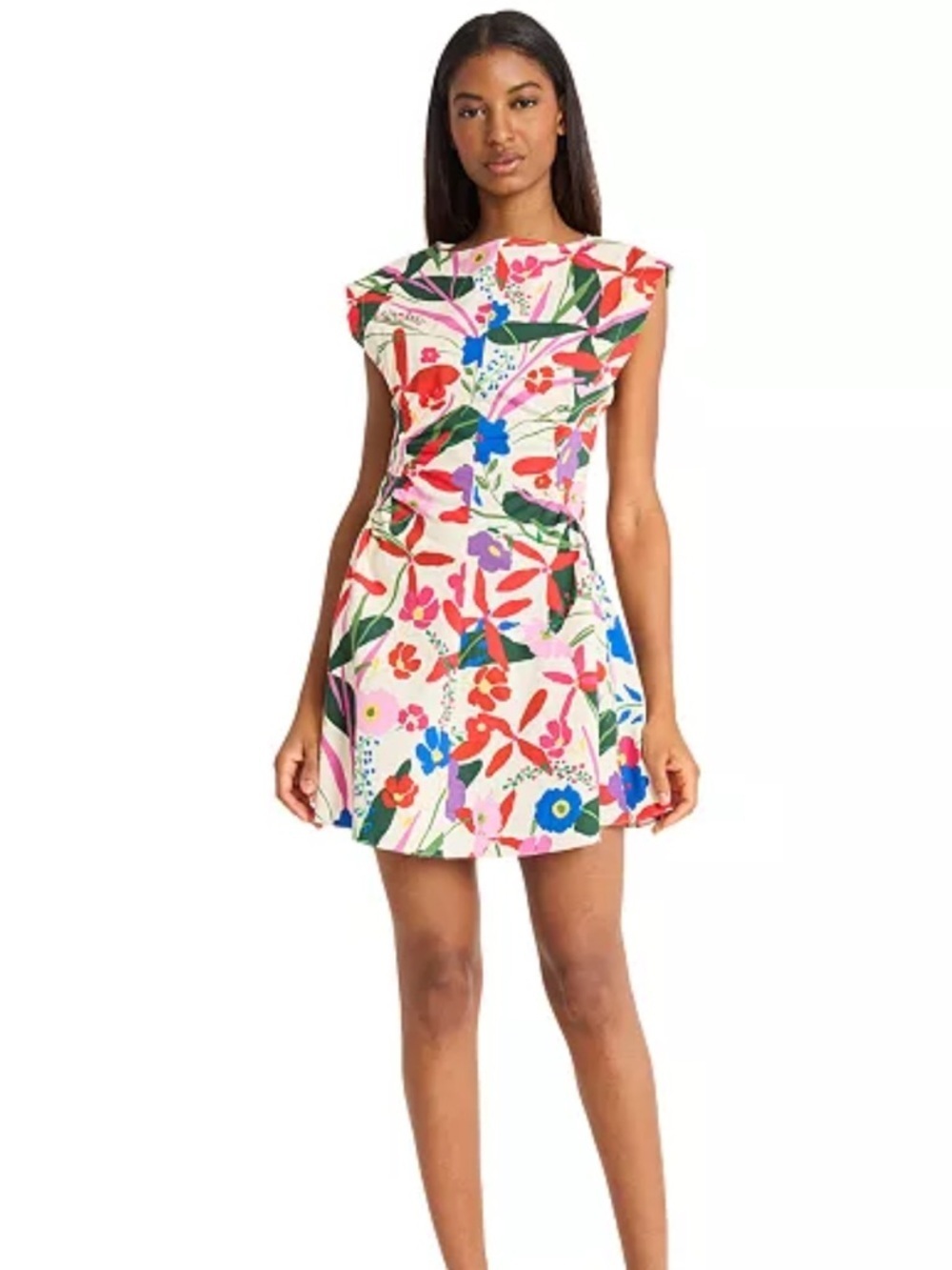 Donna Morgan
Women's Floral-Print Extended-Shoulder Dress